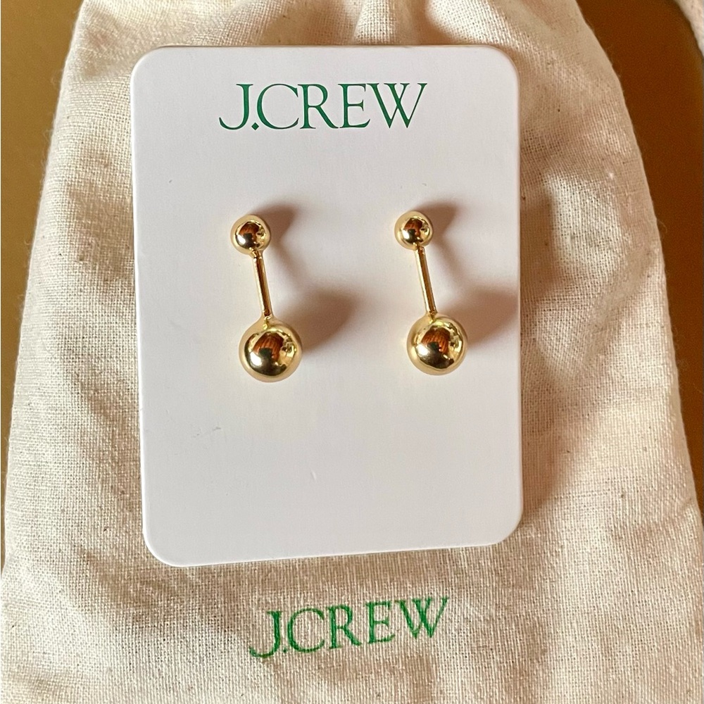 J. Crew Gold Minimalist Stud Earrings